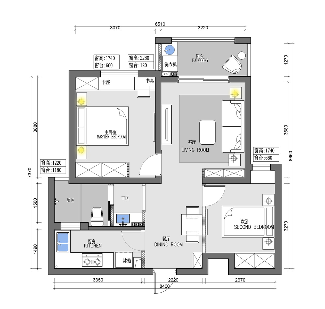 现代平层设计|翎筑设计-1
