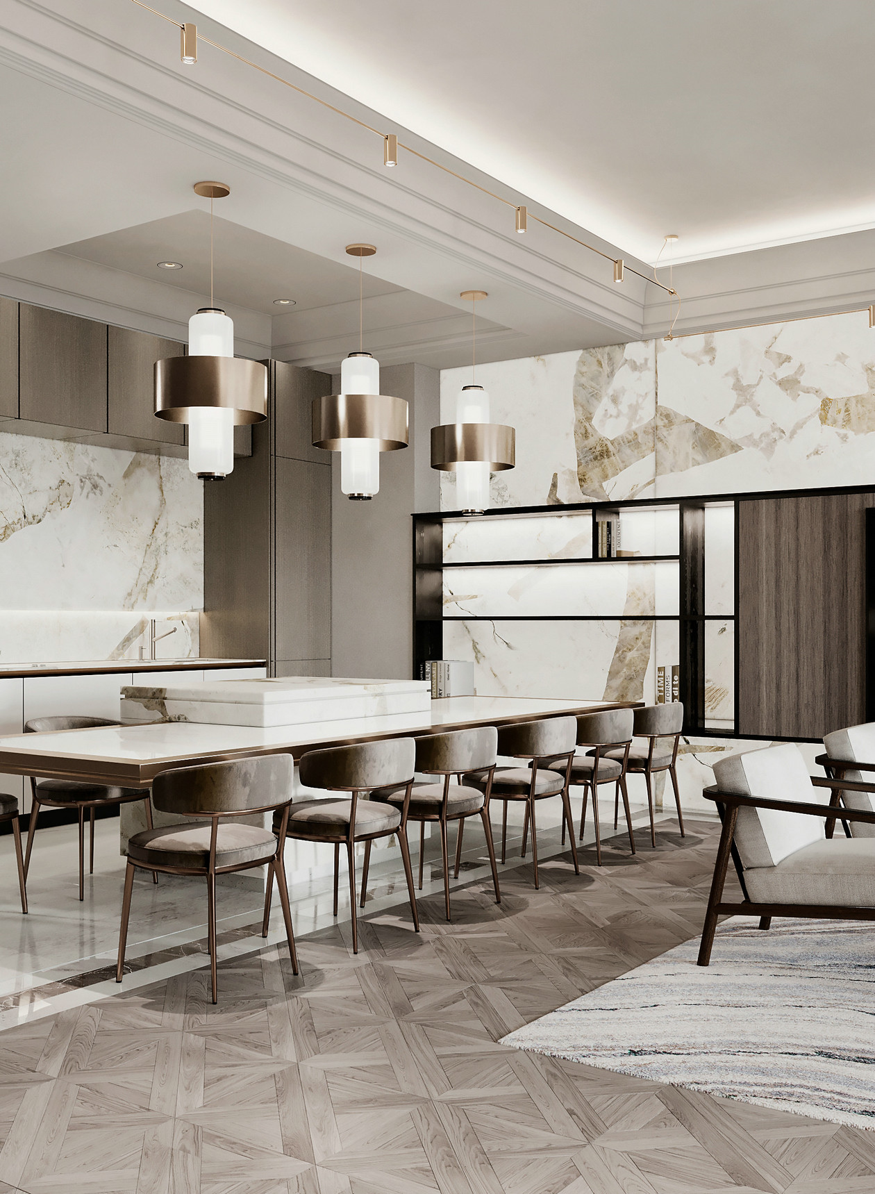 原木+大理石 打造出满满的高级范儿！-4