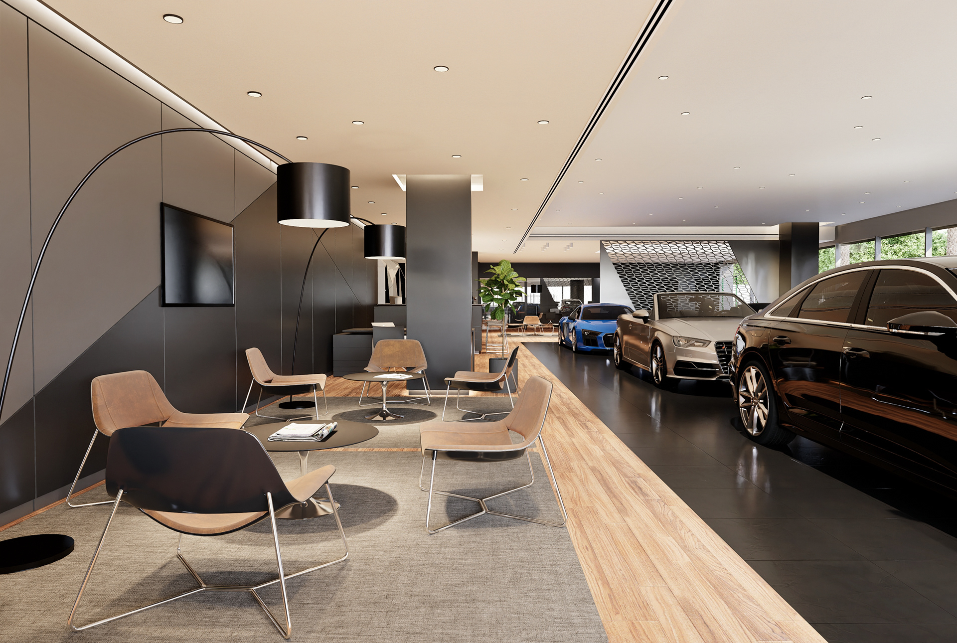 Audi Dealership, Gurugram, India-4