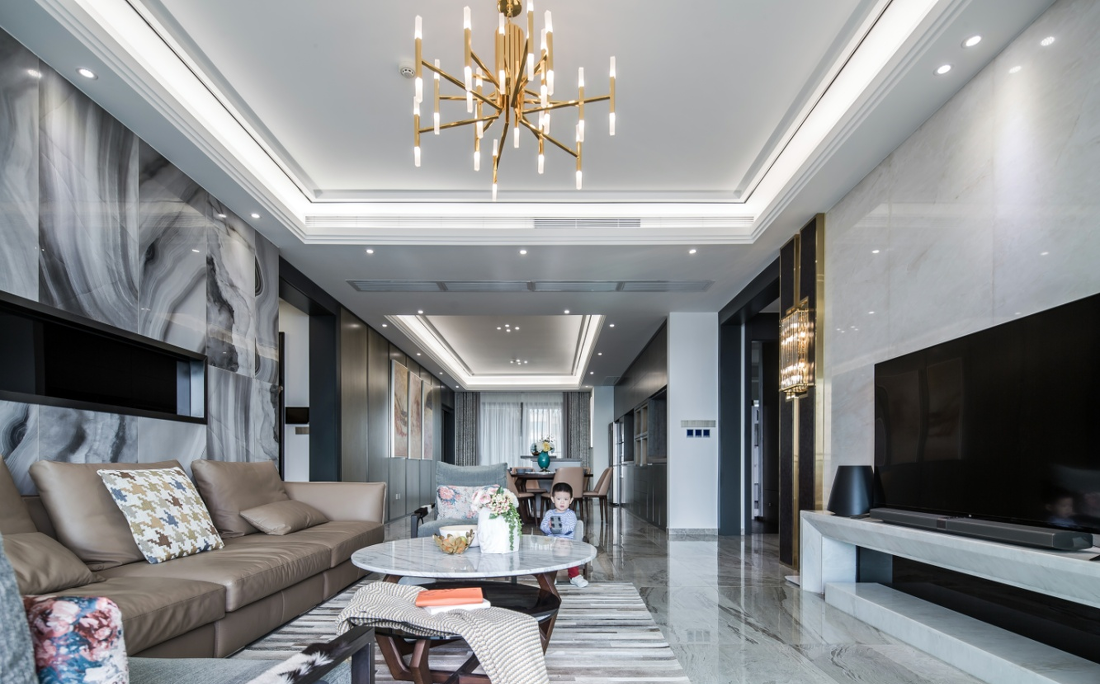 全案设计-刘希文丨平层丨现代居所，打造气质独特的家-3