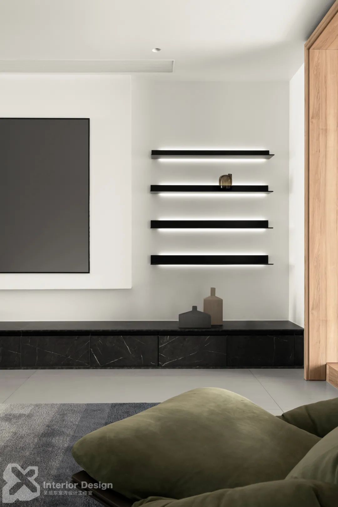 东阳 420㎡极简复式,黑白灰构建纯粹空间-41