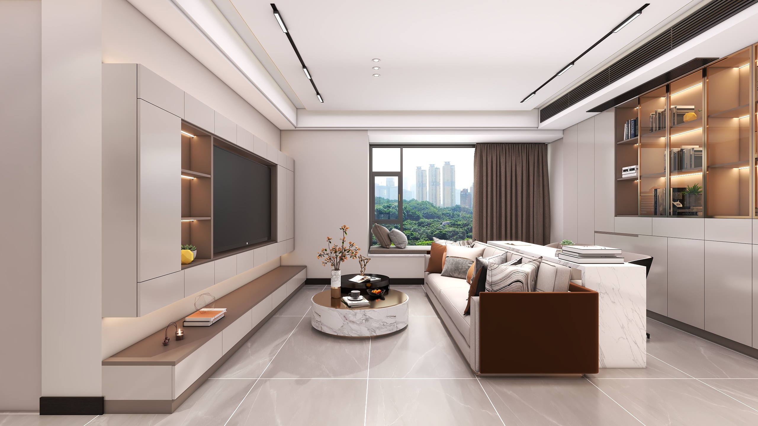 四川成都望江水岸（161平方意式轻奢四居室）-4