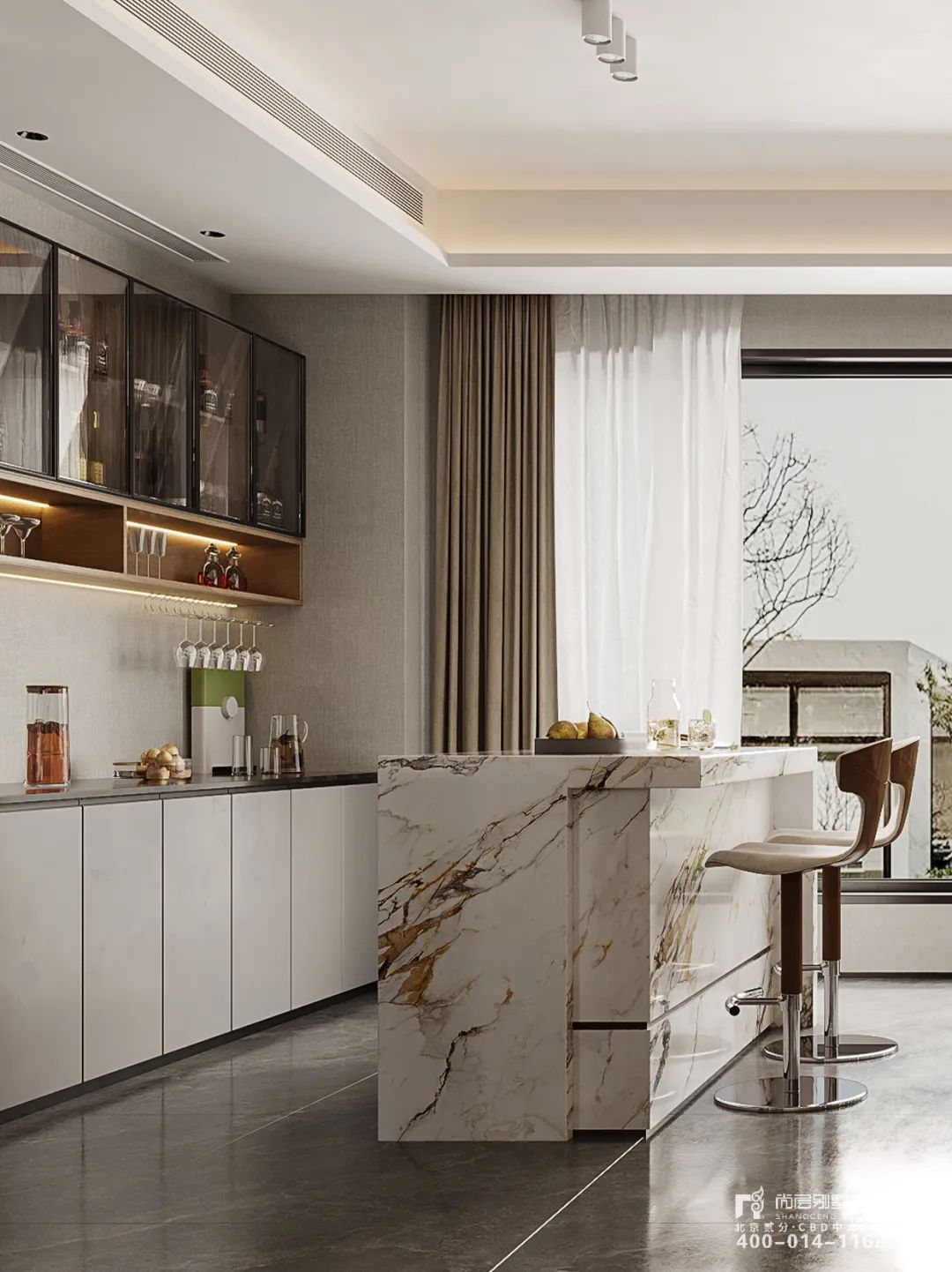 云河玉陛 x 尚层作品 | 300㎡现代简约住宅，探索生活，向心而居！-21