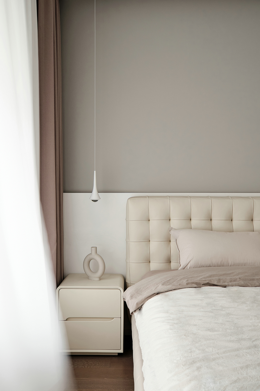 南京·棠宁府简约奶油艺术漆住宅丨中国南京丨大漠设计-66