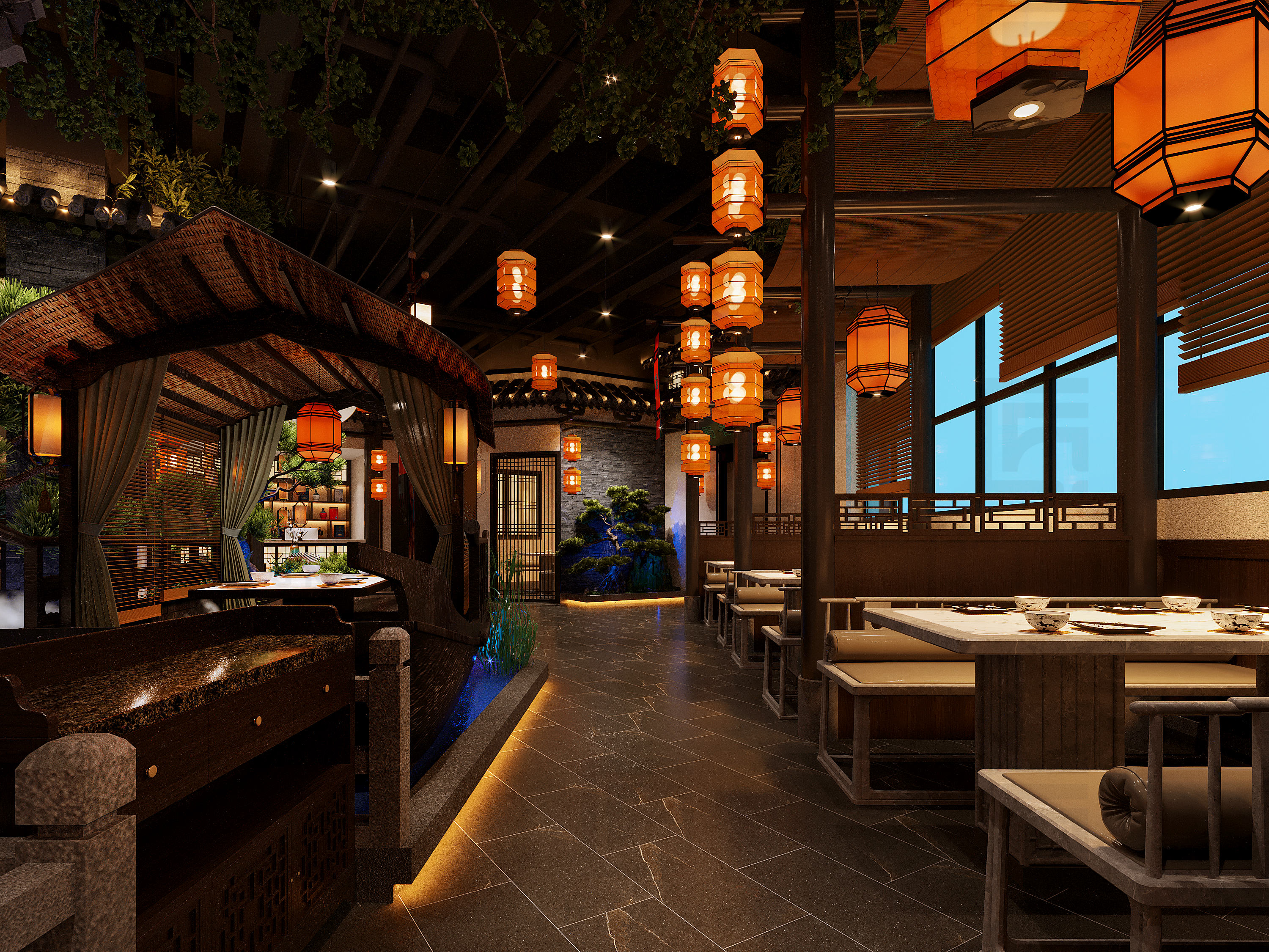 中式餐厅设计-4