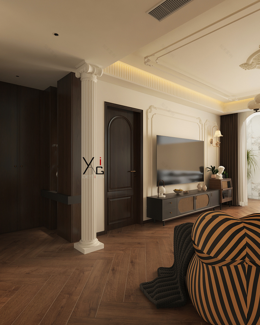 177平米法式复古装修案例-23