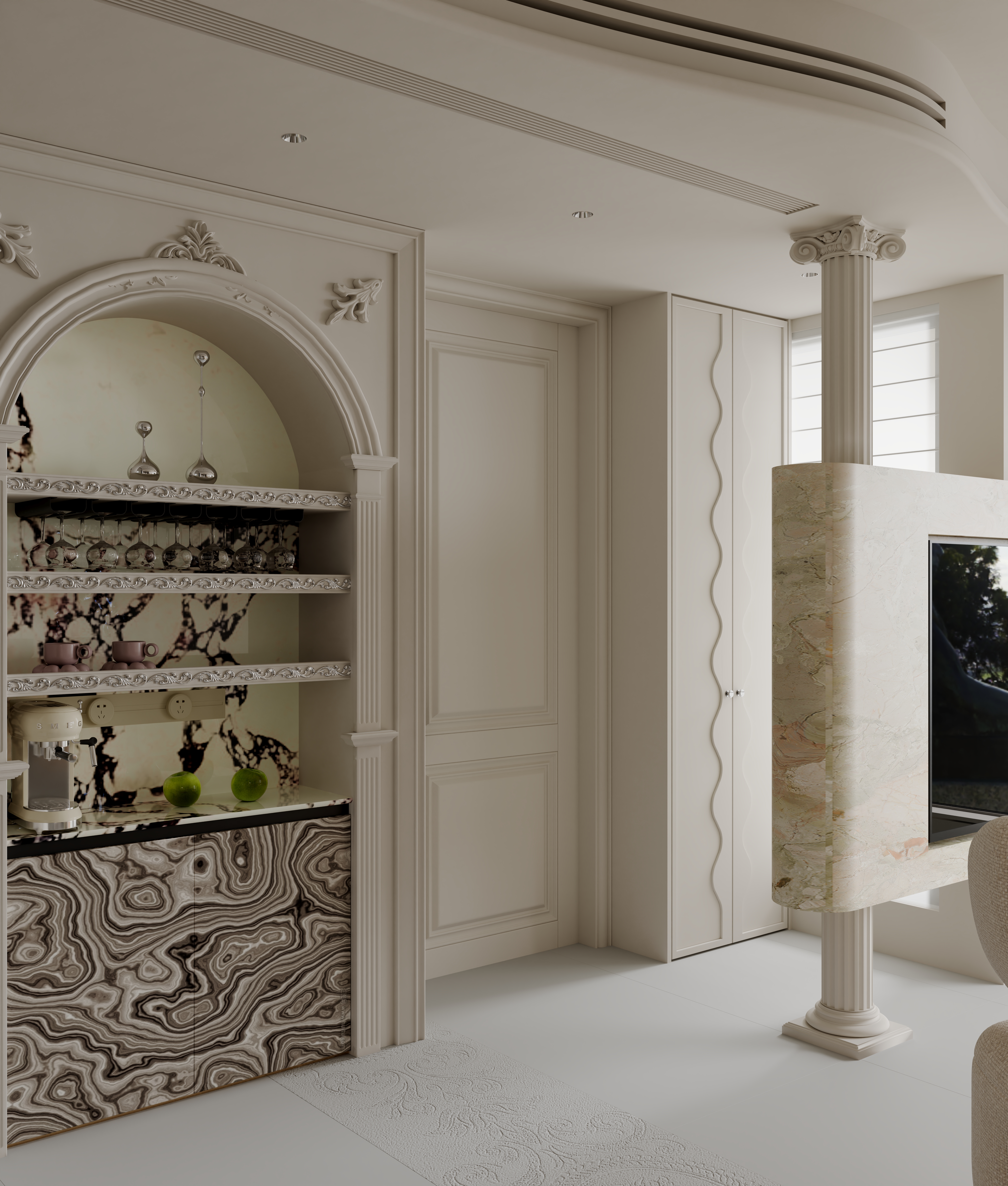 近期渲染 法式  三种氛围-2