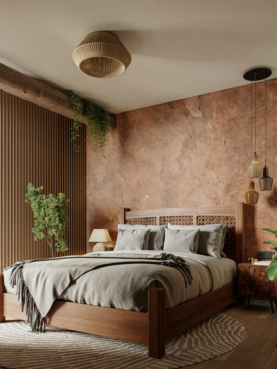 波兰 113㎡波西米亚风住宅设计-8