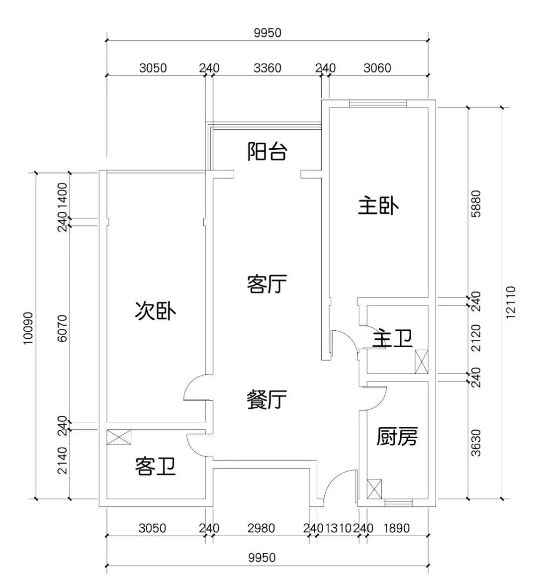 绿意复古，108㎡二手房变身温馨美宅-6