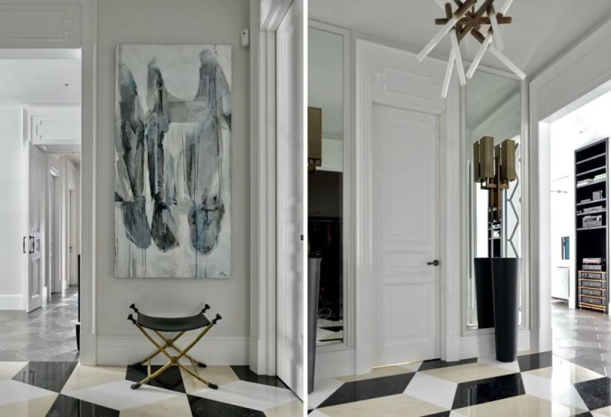 俄罗斯轻奢法式公寓设计丨俄罗斯莫斯科丨Katerina Lashmanova 设计工作室-3