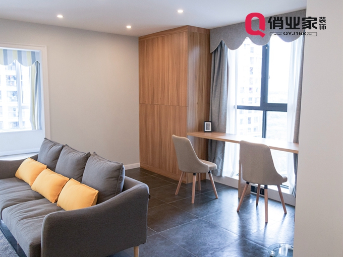 重庆半山华府74平|三居室|现代风格|实景案例-13