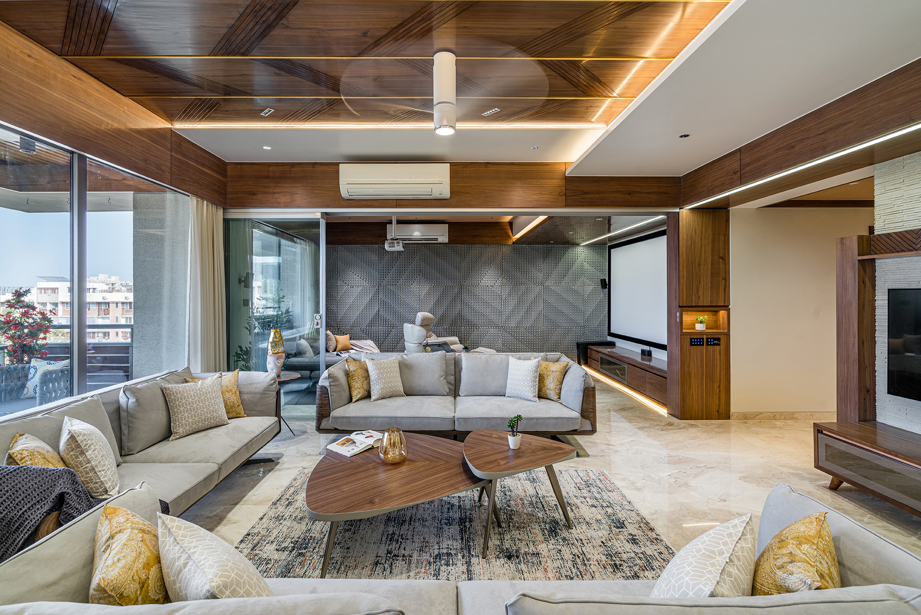 Aman 公寓室内设计丨印度丨Prashant Parmar Architect-23