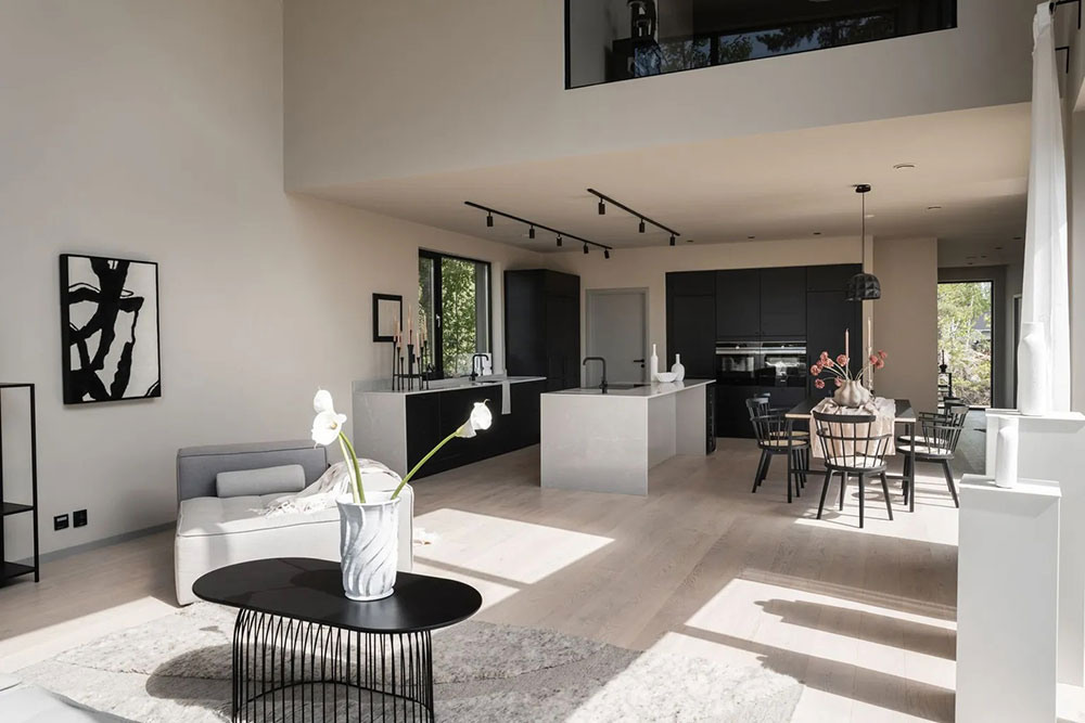 瑞典现代木屋 | 简约明亮的黑色魅力-8