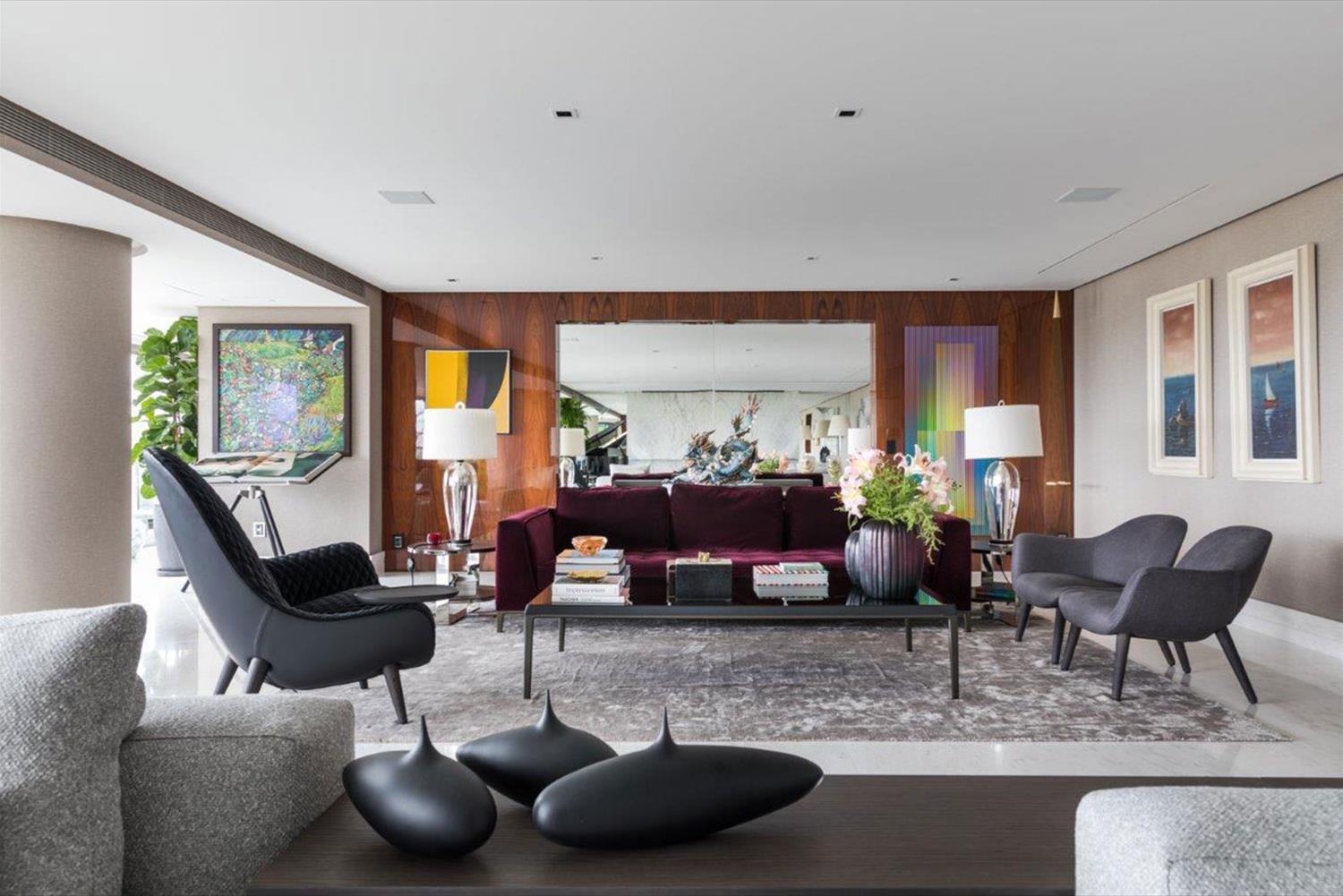 巴西 Campo Belo 公寓 | 融合自然与艺术的现代家庭住宅设计-1