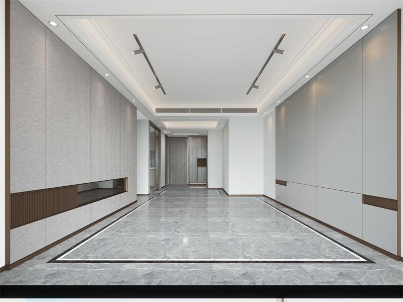 现代简约客餐厅设计，玻璃墙隔断打造通透空间-6