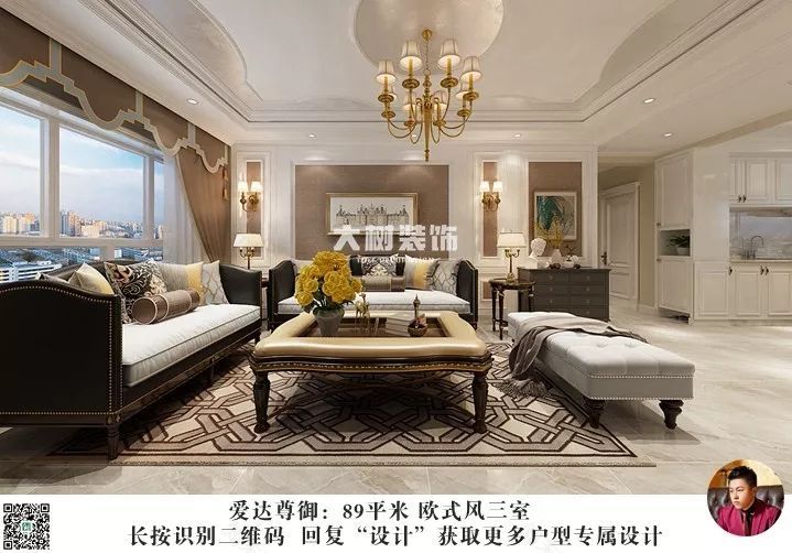 爱达尊御|89㎡欧式风格,低调奢华与内敛雅致的现代触感-8