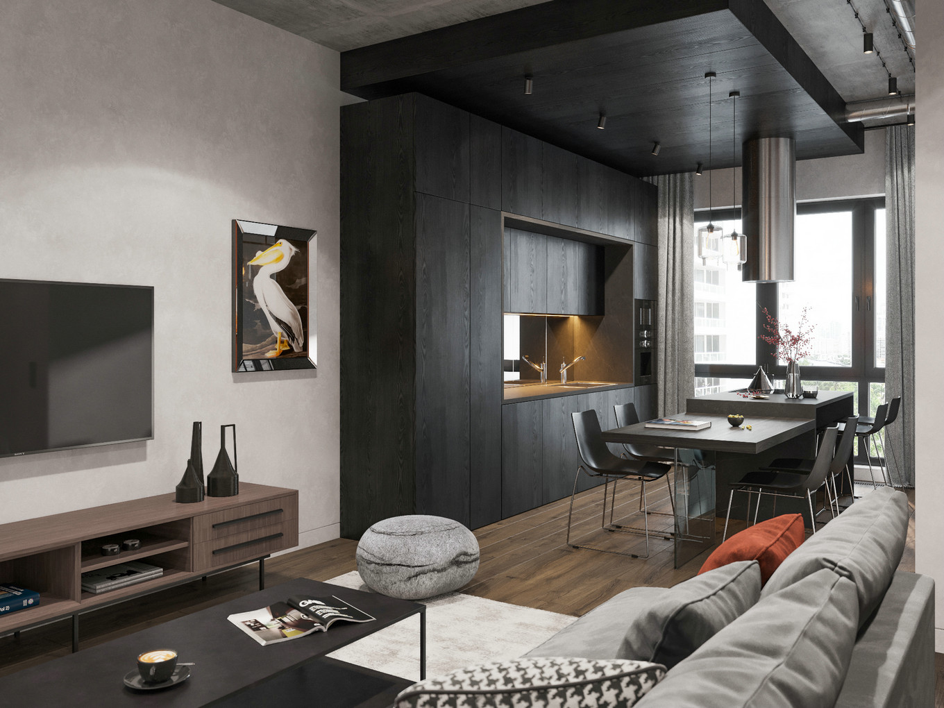 橙黑极简生活，现代简约设计的探索-4