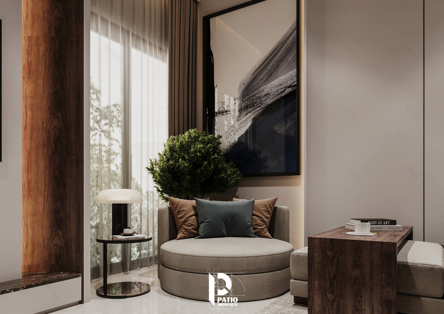 现代家庭客厅设计丨阿联酋阿布扎比丨Patio Architects L.L.C.-10