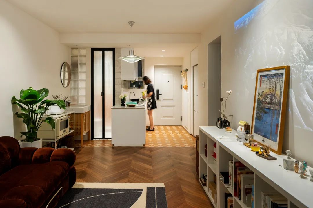 50㎡老破小逆袭 · 开放式布局++ 多功能空间,打造舒适独居小屋丨中国上海丨@李梦婕Maggie-0