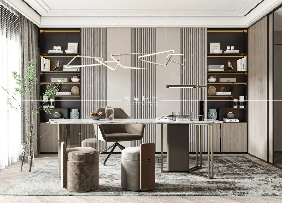 海德堡现代轻奢别墅设计丨青马别墅设计-10