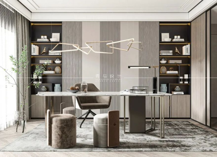 海德堡现代轻奢别墅设计丨青马别墅设计-10