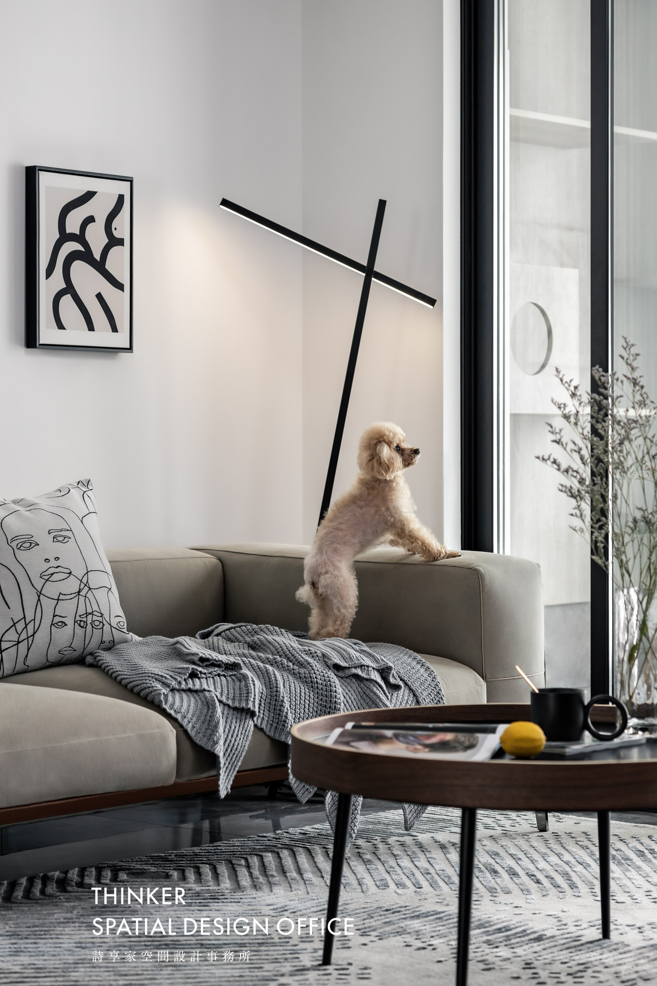 亲密关系丨旋转电视+开放式中西厨，让空间来适应家人之间的互动-22