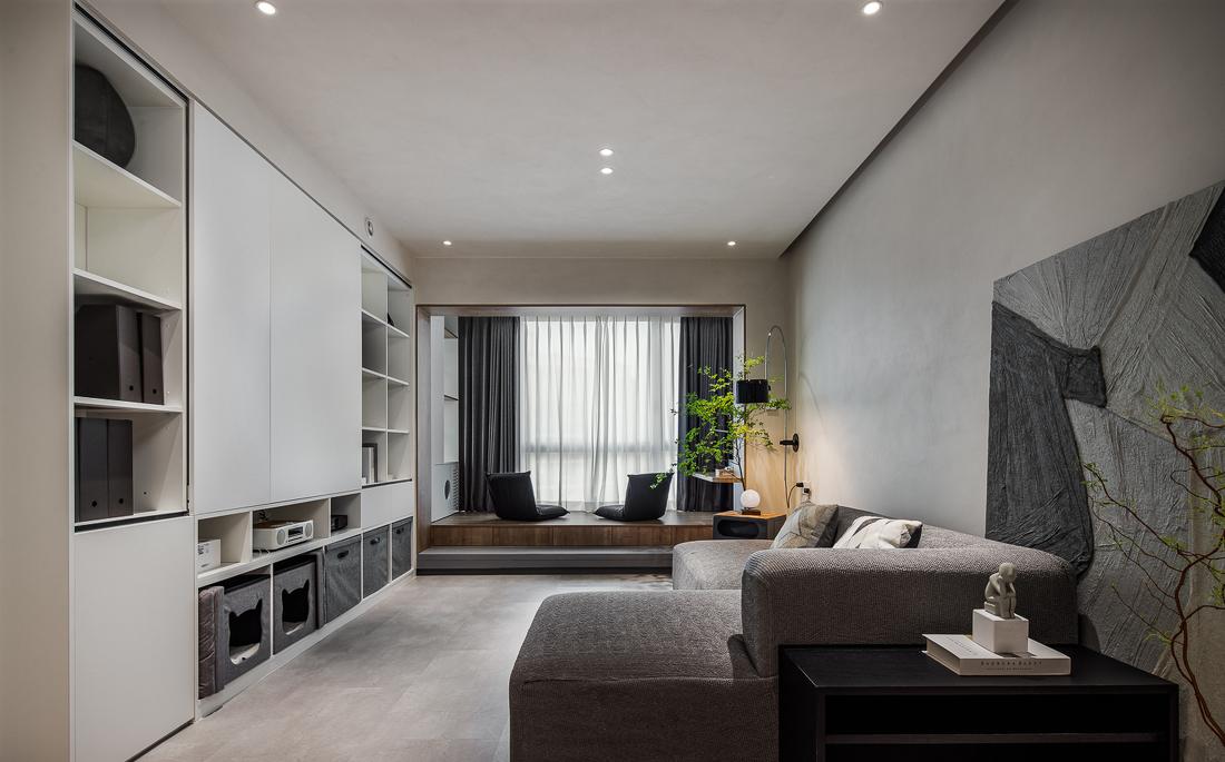 82㎡三口之家的半开放式冥想空间设计-11