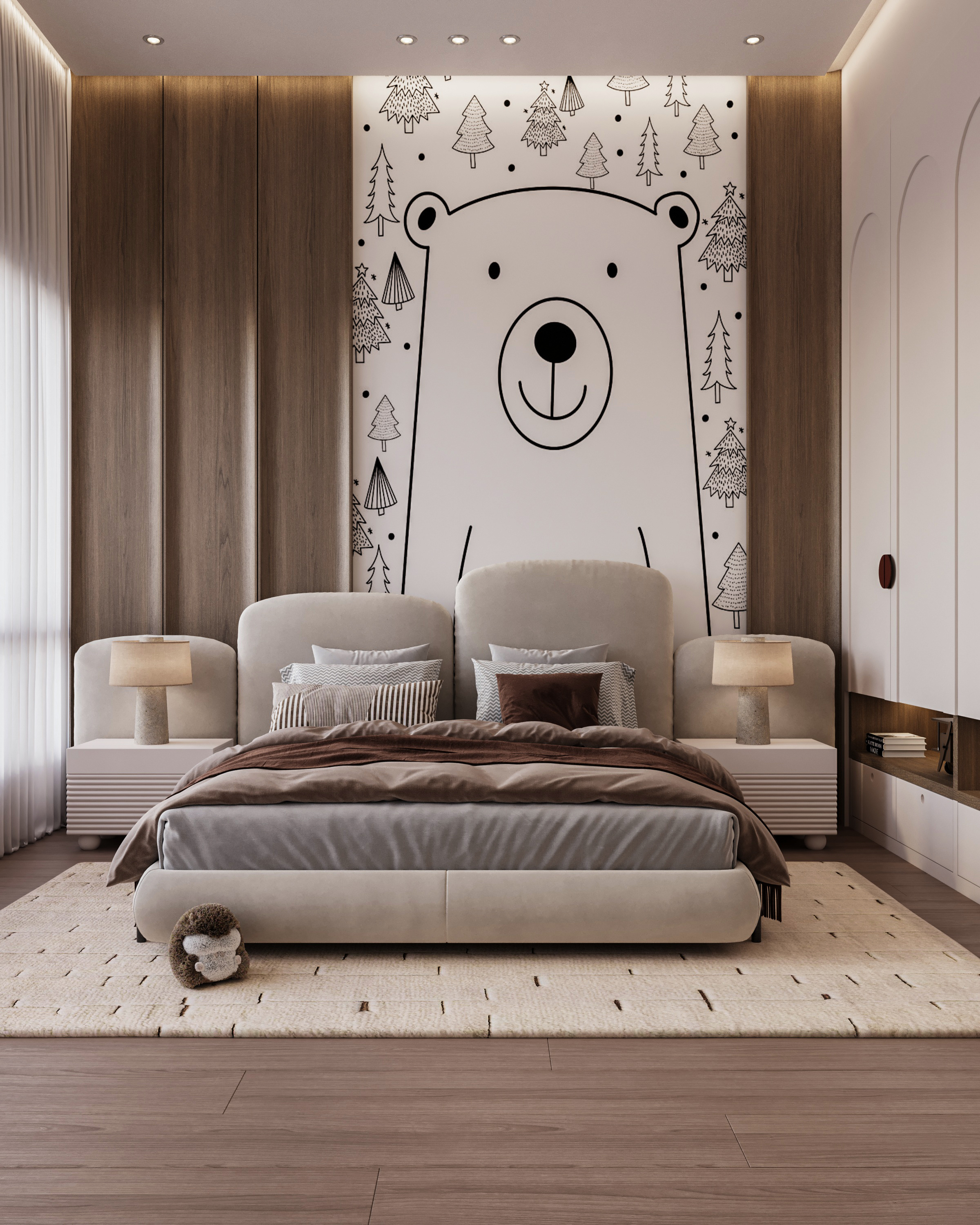 Boy Bedroom 室内设计项目丨阿联酋迪拜丨Huda Elturky-6