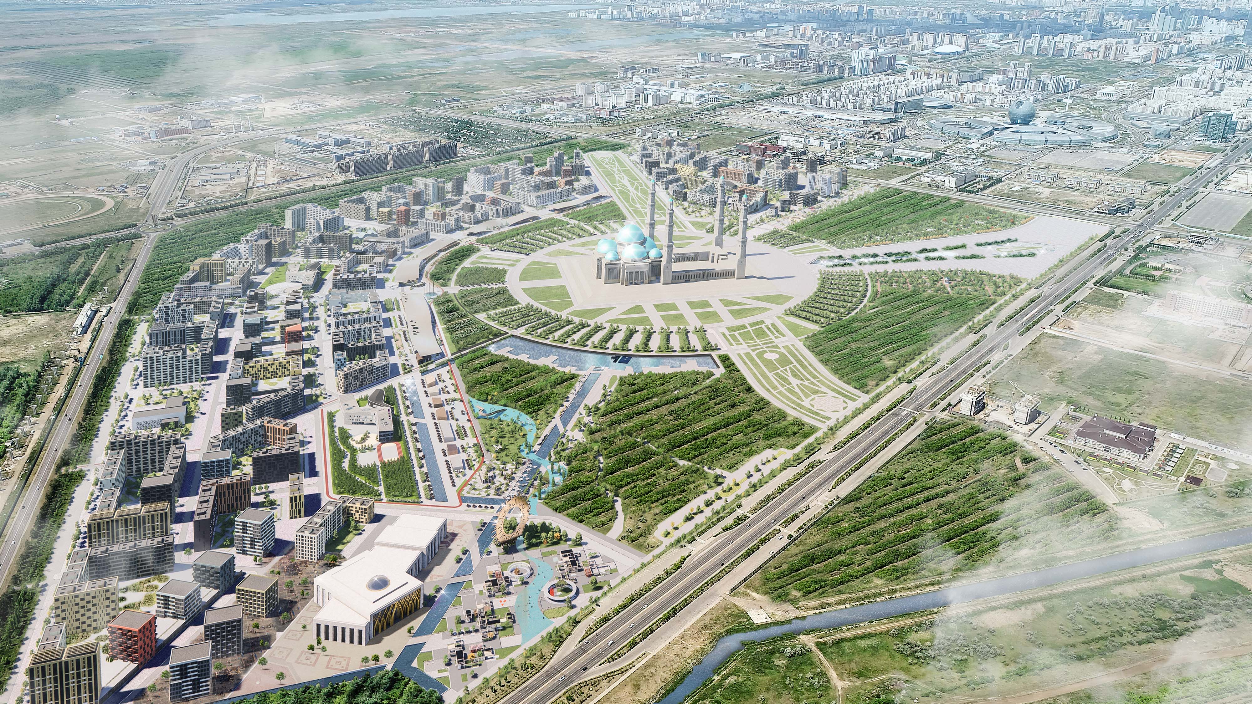 GRAND MOSQUE周边开发项目丨哈萨克斯坦丨LEVEL80 | architects（团队成员众多）-20