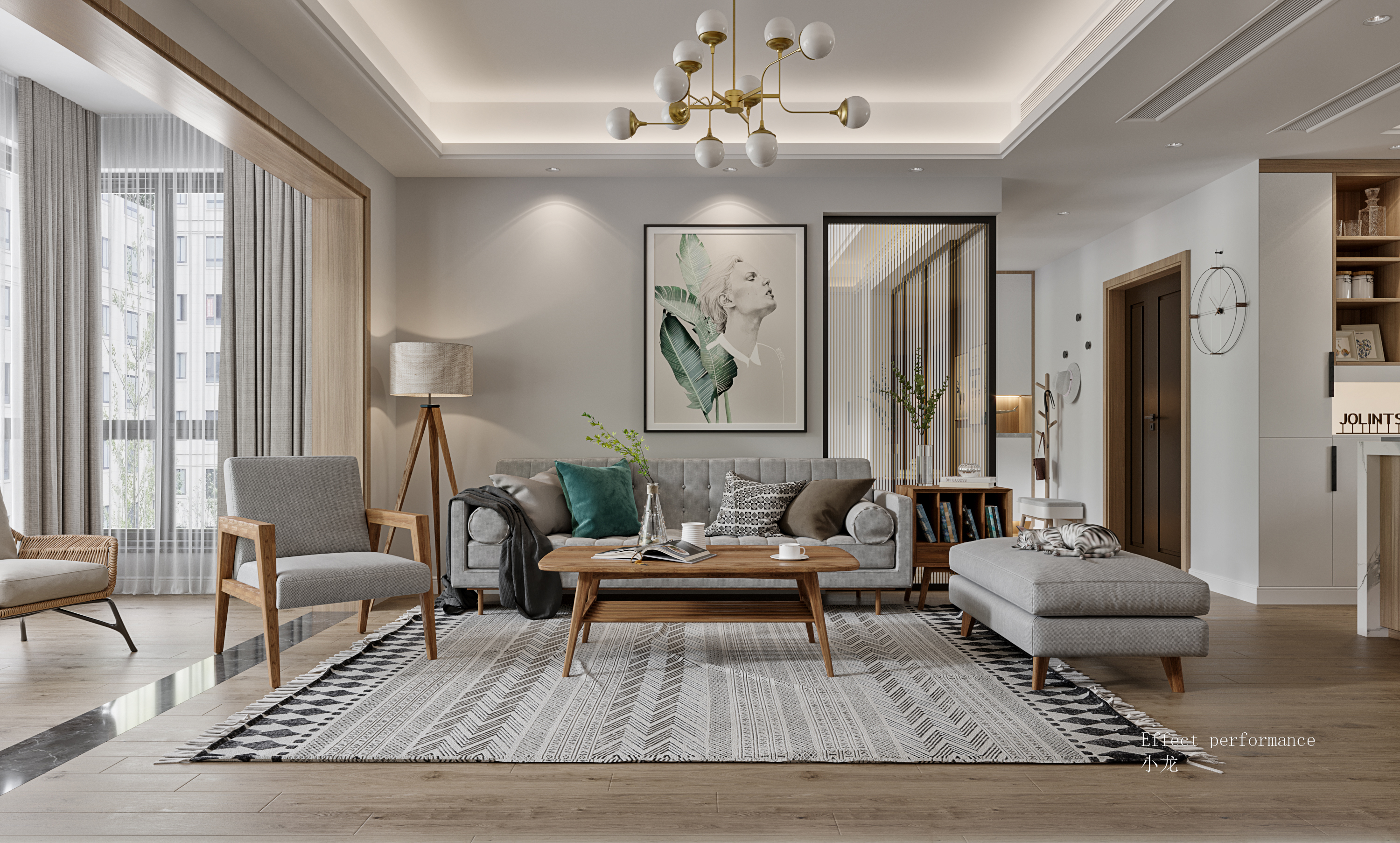 小户型北欧风设计 自然简约-1