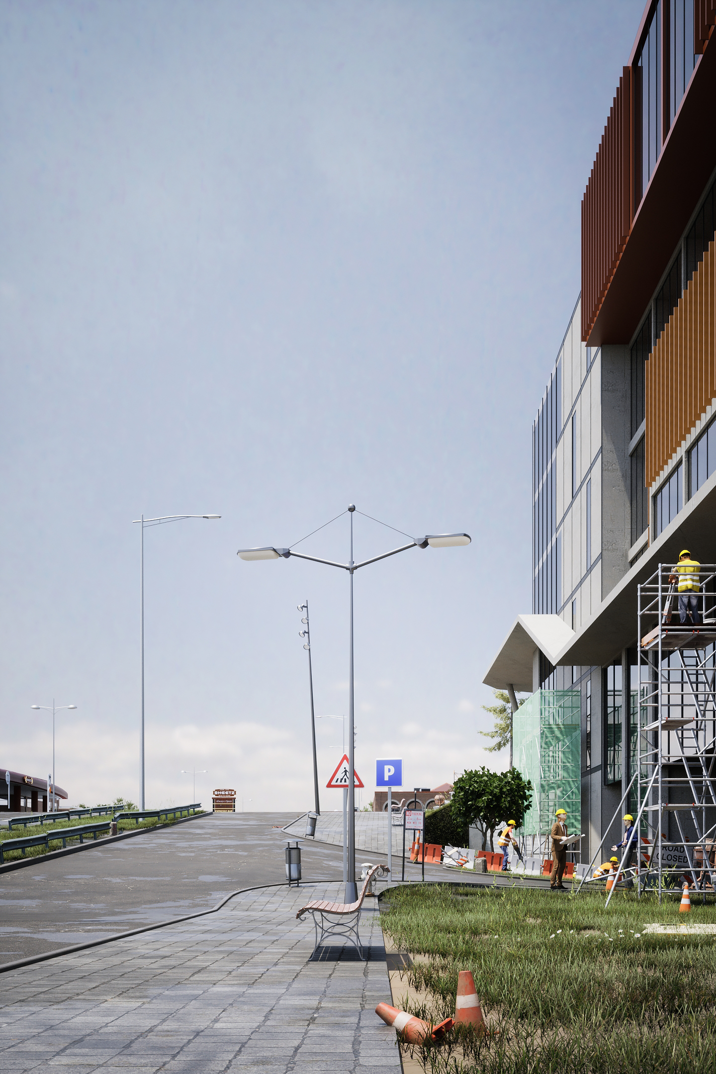 施工中的办公大楼-13