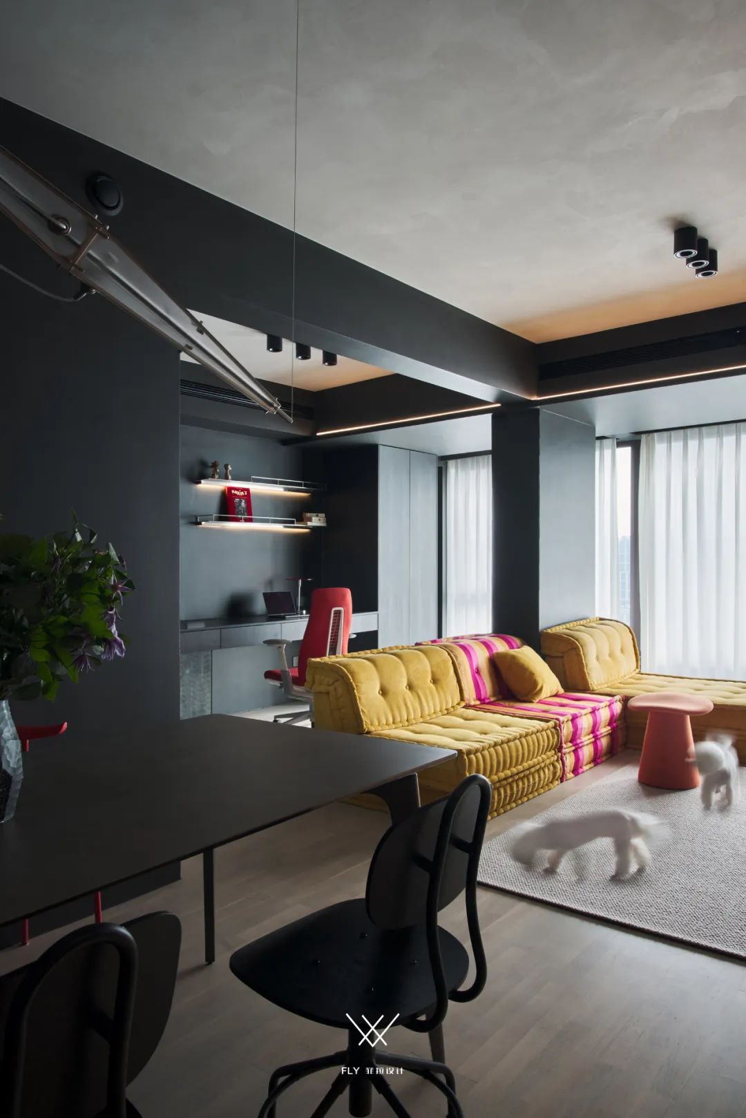 黑镜·颜色 · 极简家居艺术设计丨中国杭州丨菲拉设计-29