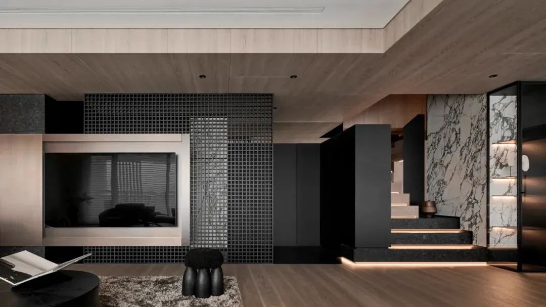 320㎡深色系当代轻奢丨唐忠汉-3