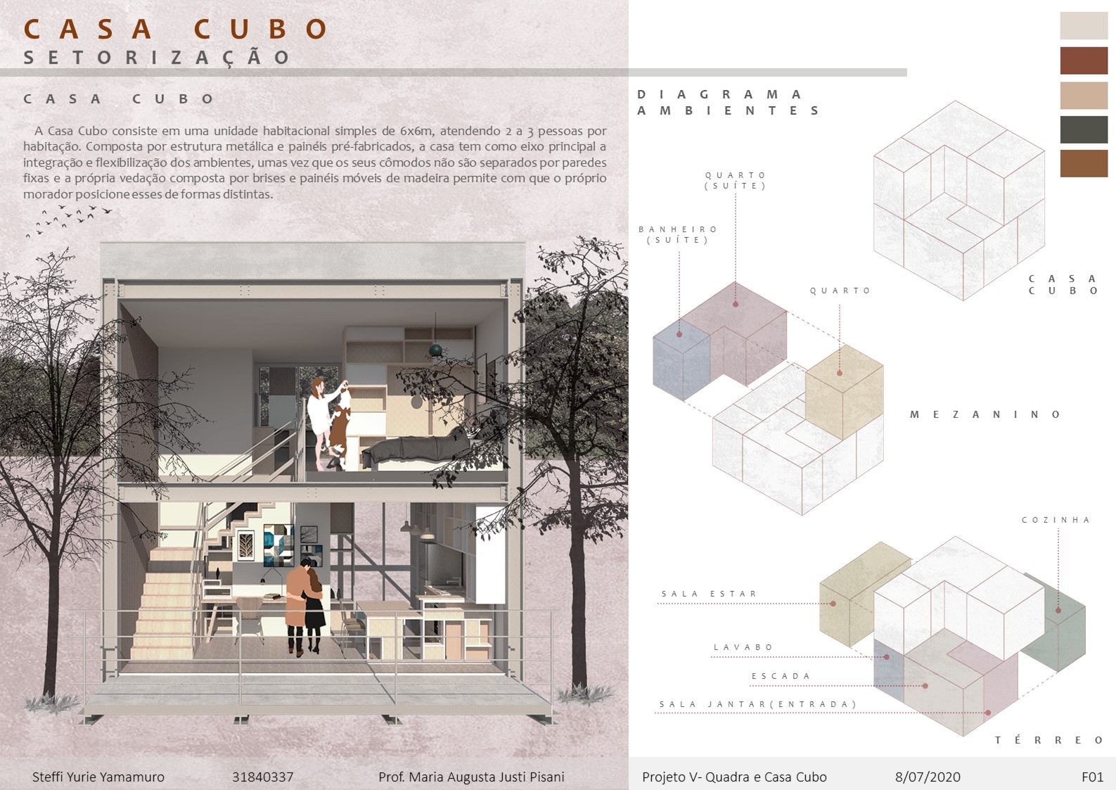 CASA CUBO - Projeto V-1