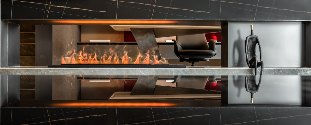 金泰中央公园上叠样板间 | 231㎡气质高级黑,简约时尚、格调十足!-14