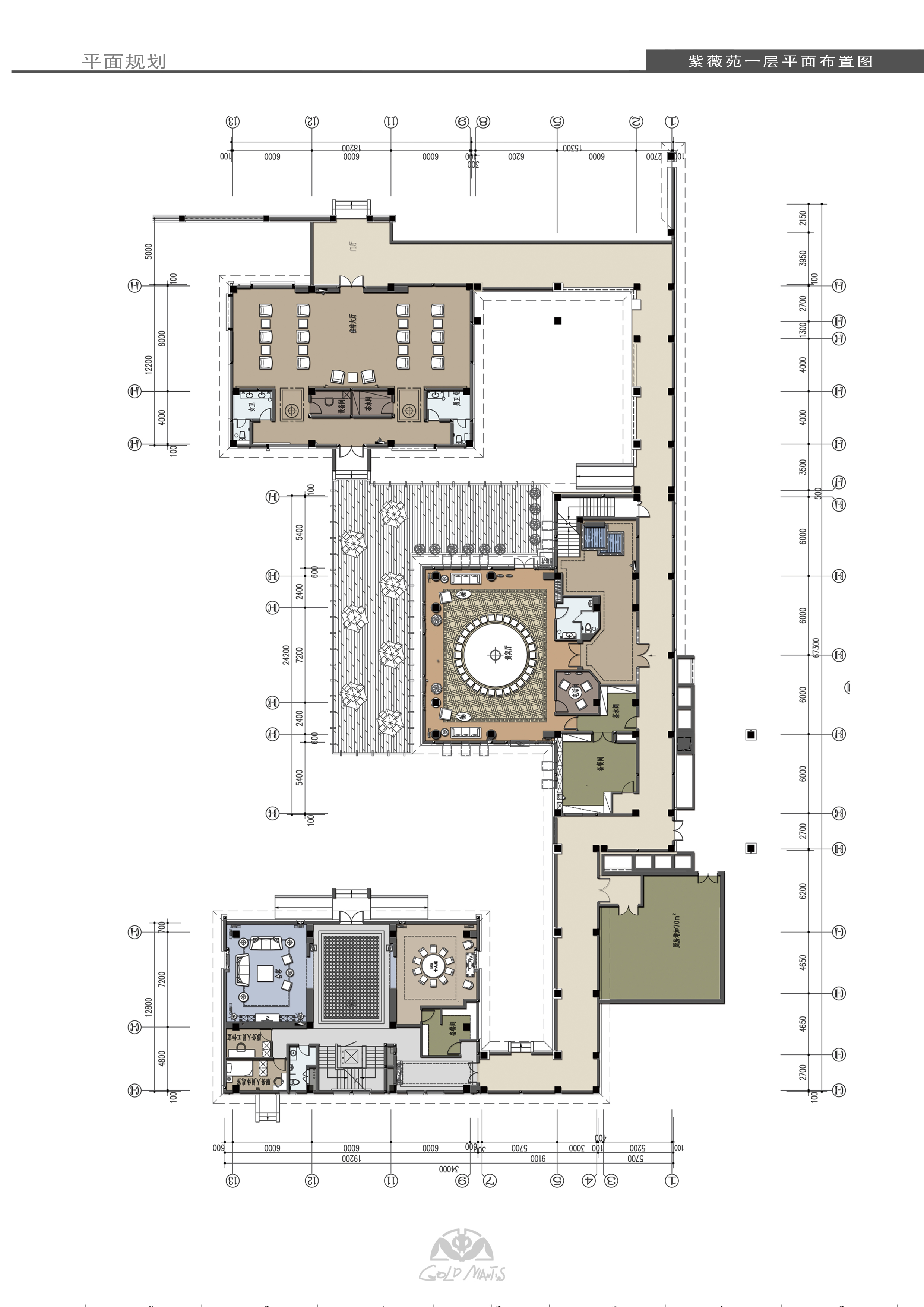 金螳螂  新中式风格紫薇园会所室内概念方案高清效果图-31