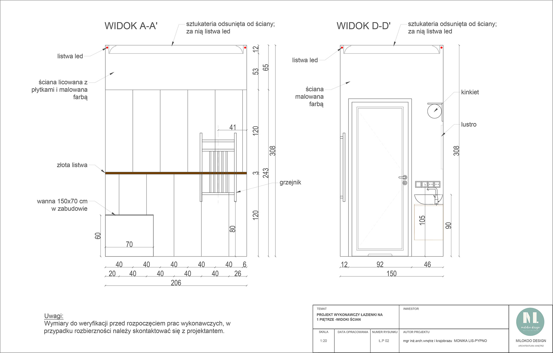 华沙Żoliborz三层公寓室内设计项目丨波兰华沙丨Monika Lis Pypno,Milokoo Design-27