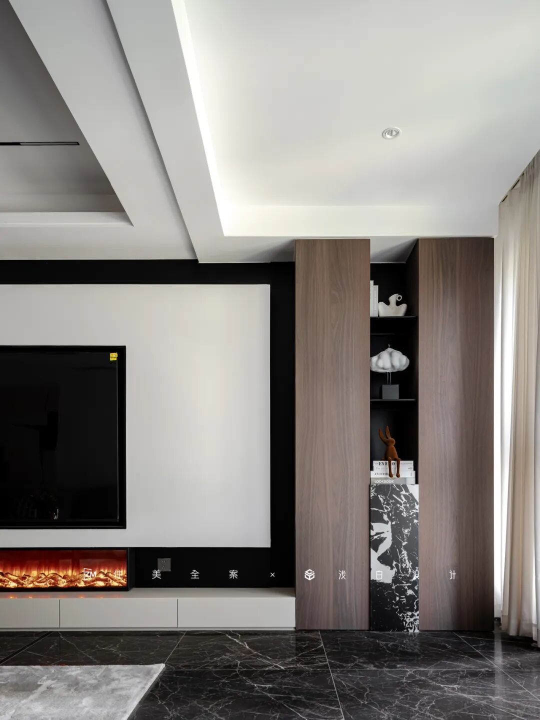 将185㎡精装房雕琢成现代意式质感居所丨住美全案&浅白设计-42