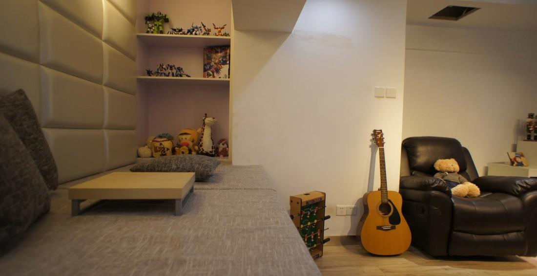 北欧简约风小户型设计 | 原木色与白色文化石的完美搭配-18