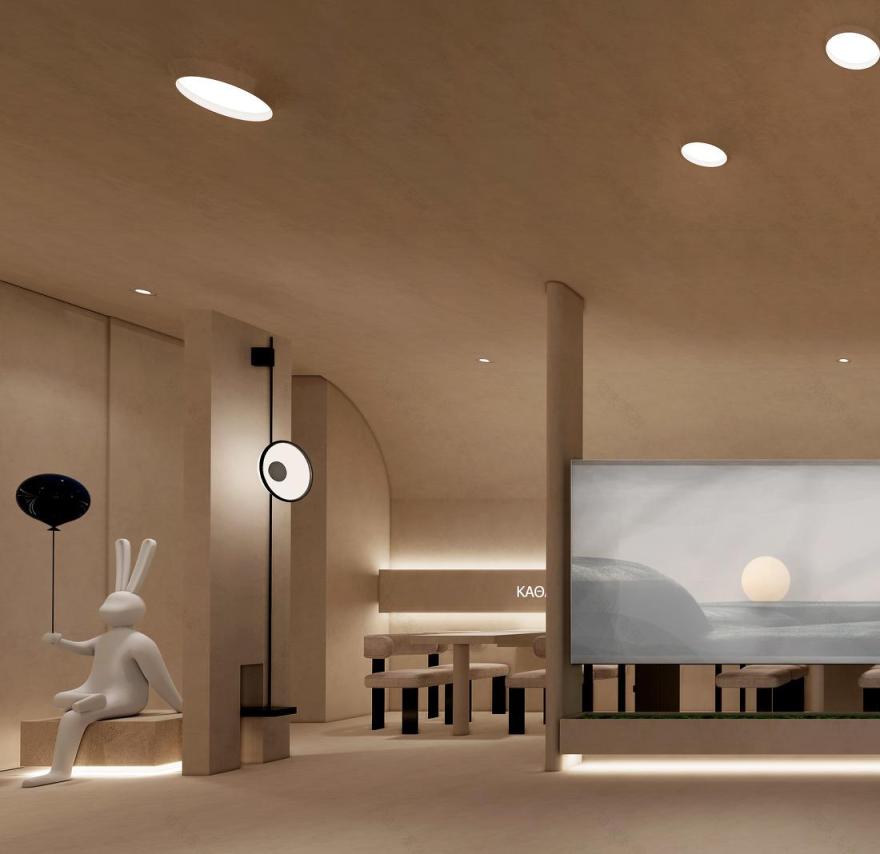 极简轻奢未来观珠宝展厅设计-3