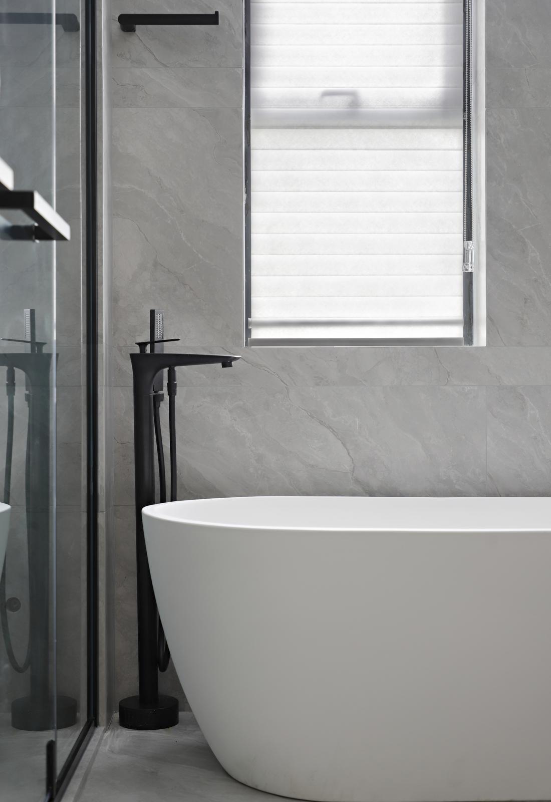 蓝白交响曲 · 开放式厨房设计丨方界作品-51