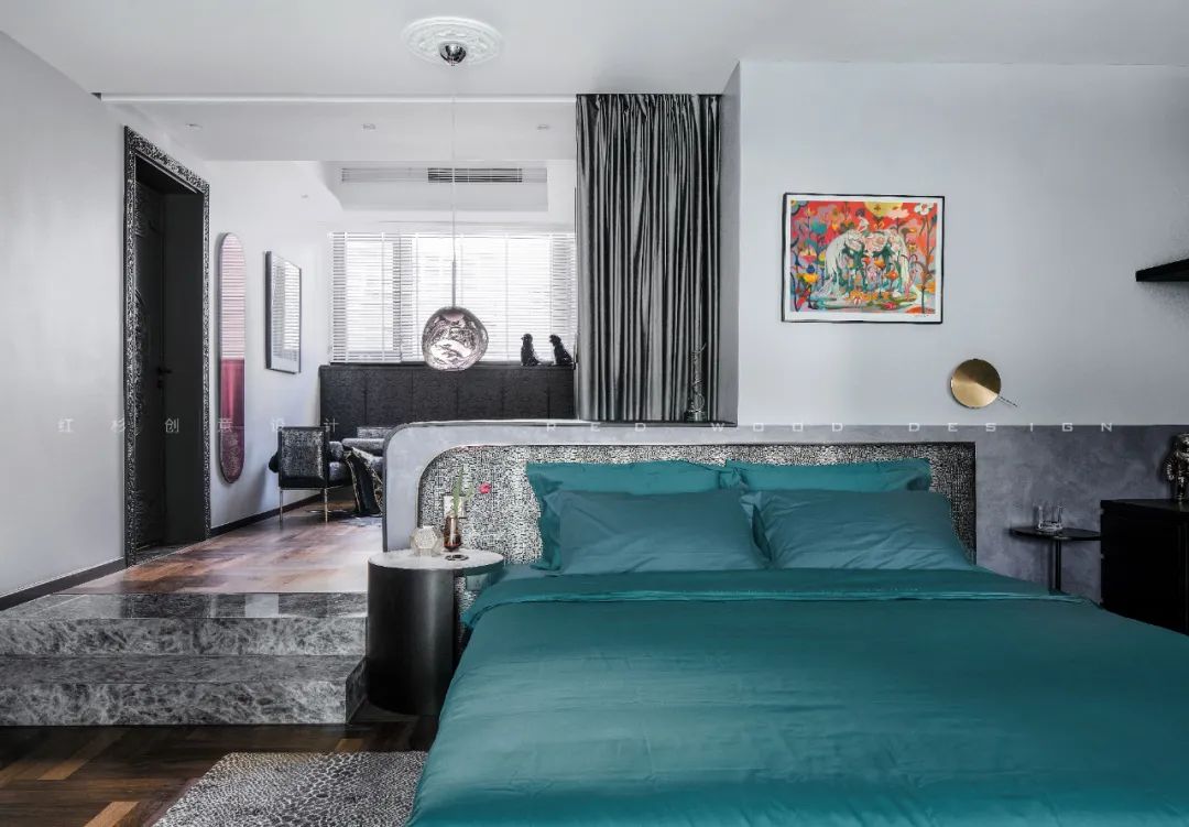 红杉创意设计 | 西安 360㎡现代家居，巧妙融合多种文化元素-75