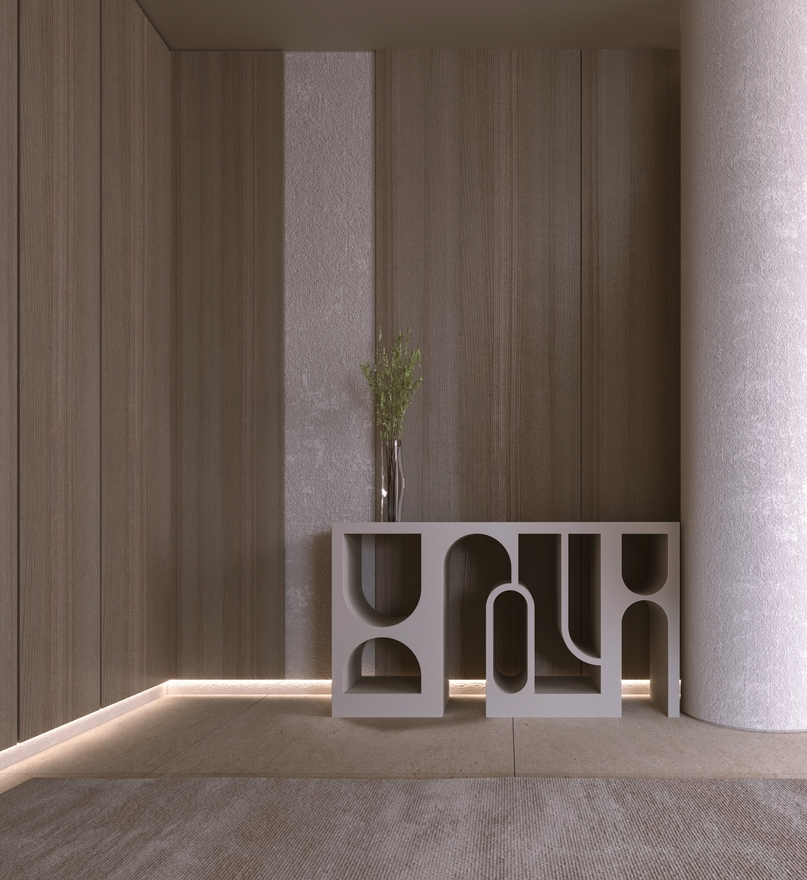 Minimalist Apartment Design - Kuwait-8