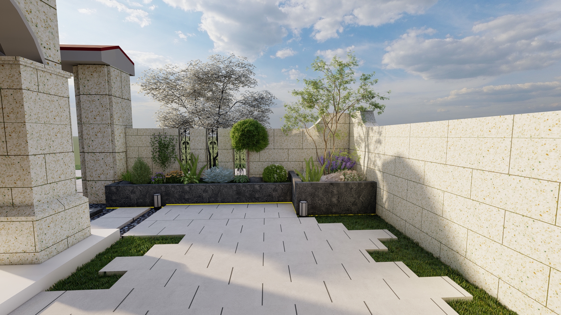 现代简约风格庭院设计-14