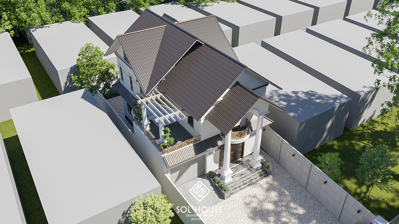 欧式别墅建筑丨SOL HOUSE（Ha Dung's team）-8