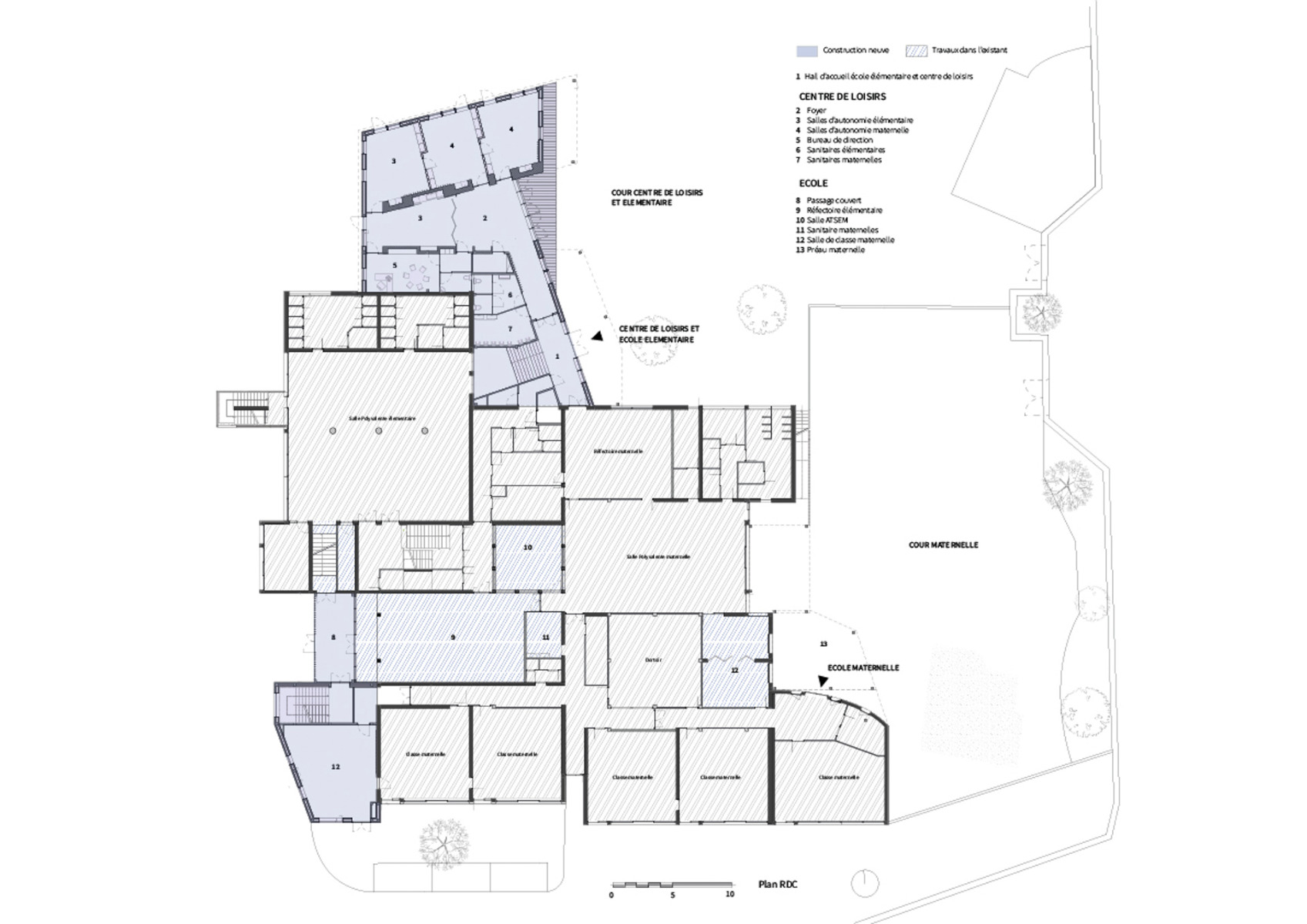 巴黎附近一所小学的翻新项目丨法国丨SOL architecture et urbanisme-64