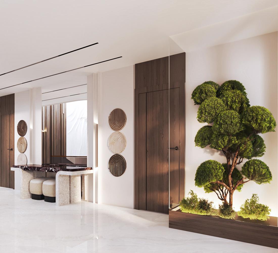 Luxurious villa double hight reception-16