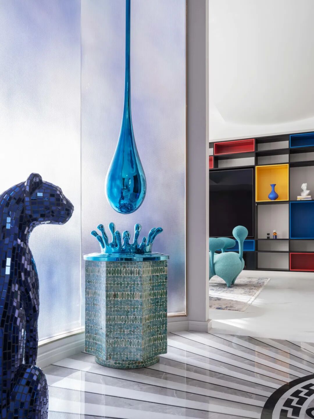 尚层设计院付霞新作|蒙德里安调色盘里的家-39