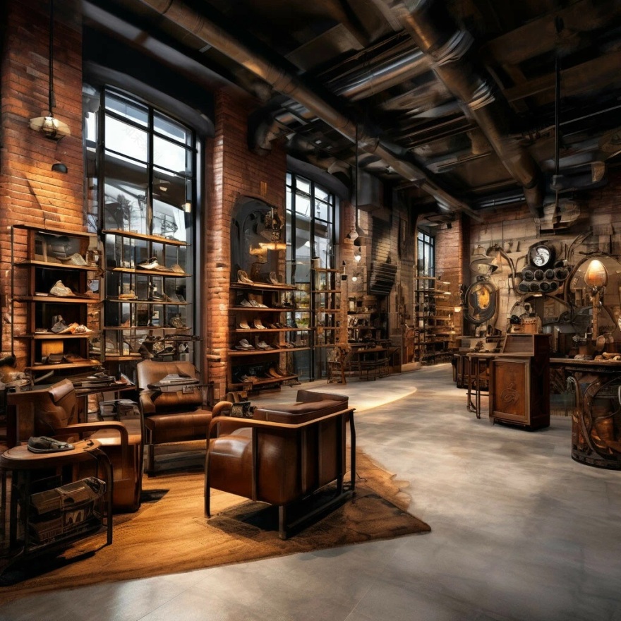 蒸汽朋克风格鞋店-0