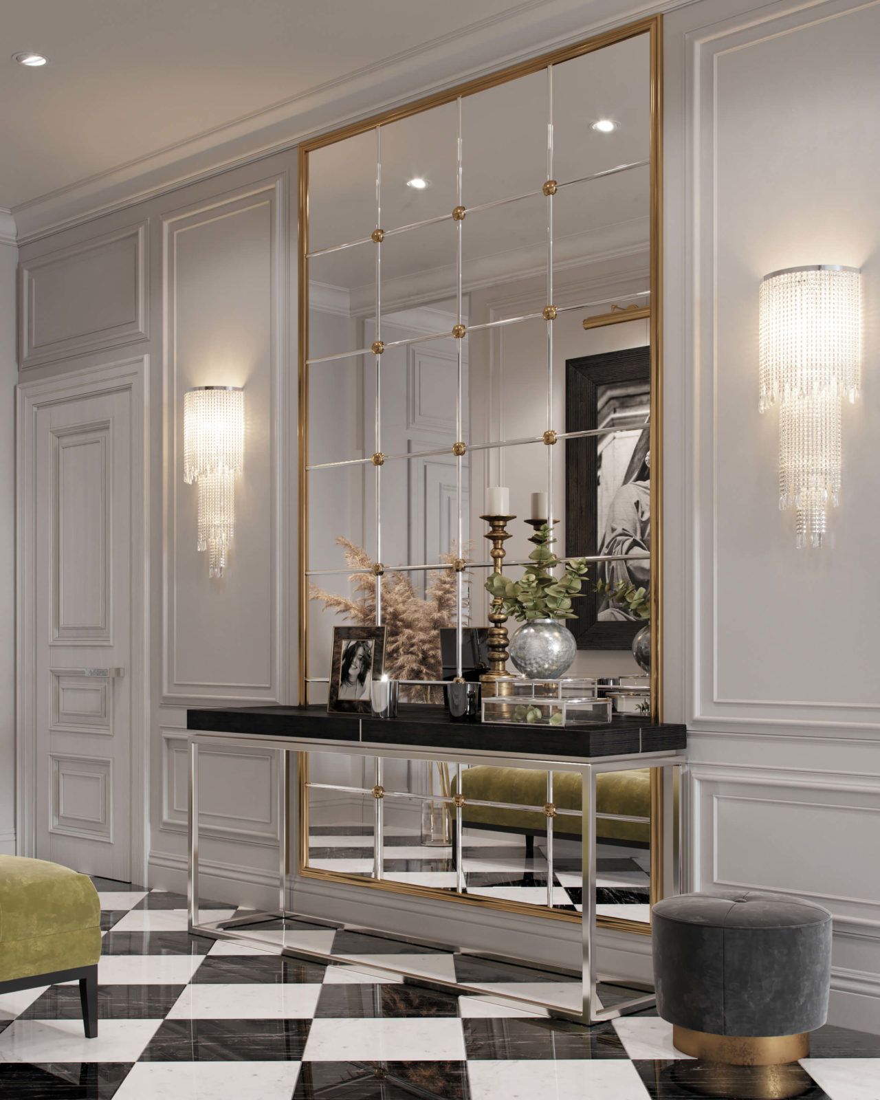 现代主义与装饰艺术风格公寓室内布置丨Angelina Rudenok,Ирина Артюшина-46